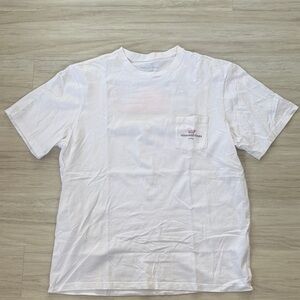 Vineyard Vines Buffalo White Short Sleeve Pocket Tee